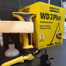 Kärcher WD 2 Plus Bagged Wet & Dry Cleaner Yellow New  + Karcher Window vac