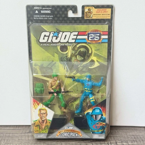 HASBRO 2007 GI Joe 25th Anniversary Comic Pack 24 DUKE & COBRA COMMANDER Mint/NM