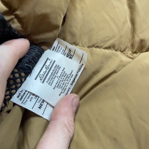 Vintage Eddie Bauer RIDGE LINE M Goose Down Puffer Parka Rust Orange USA READ - Picture 12 of 12