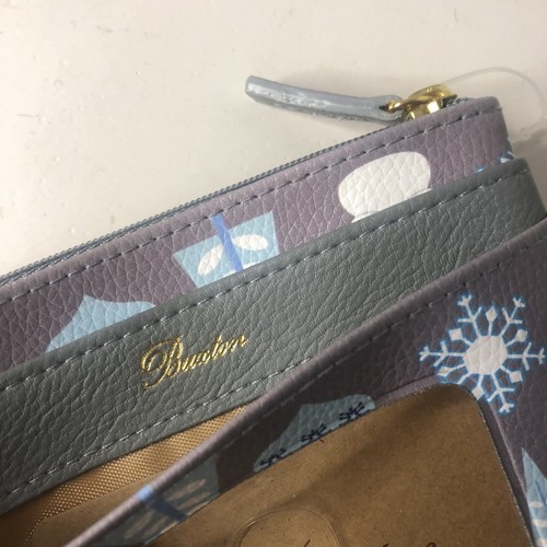 Buxton Vacaciones Monedero Cartera Cremallera Papá Noel Copo de Nieve Adorno Árbol Nuevo sin Etiquetas - Imagen 3 de 4