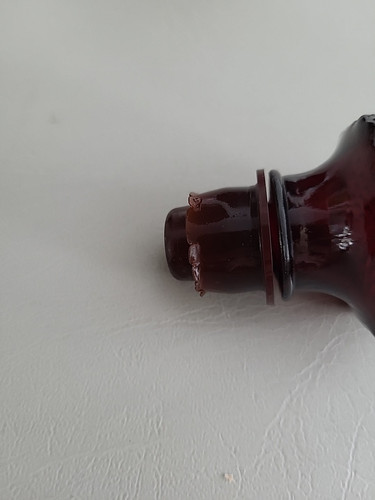 Vintage Avon 1876 Cape Cod Rubinrot 9,5" Karaffe mit Stopfen - Bild 7 von 8