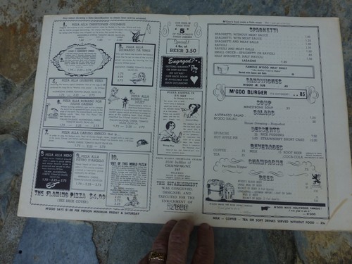 M'Goos Restaurant (Los Angeles) Menu Hollywood - Foto 2 di 7