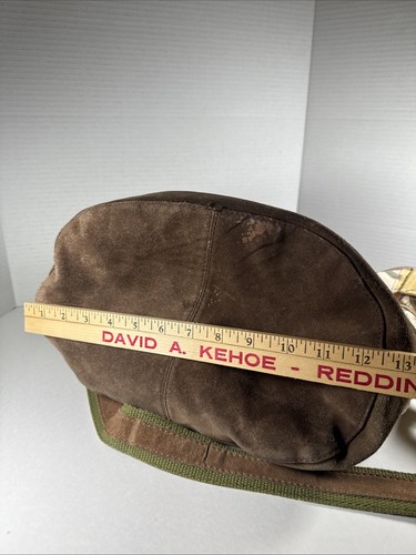 LUCKY BRAND Floral Blossom Canvas Suede Crossbody/Shoulder Bag Large VTG Y2k - Picture 23 of 24