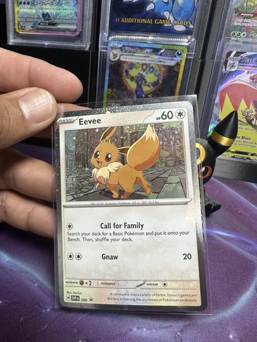 Eevee SVP200 Black Star Cosmos Holo Promo Destined Rivals Pokemon TCG NM - Bild 4 von 5