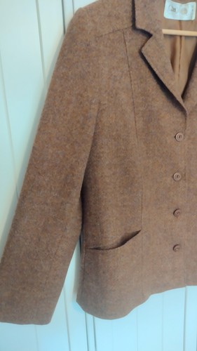 Chaqueta Molino Madera Edimburgo Vintage Reino Unido 16 Marrón - Imagen 5 de 9
