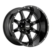 20" Moto Metal MO970 20x9 Gloss Black Milled Lip 6x135 6x5.5 Wheel 18mm Rim