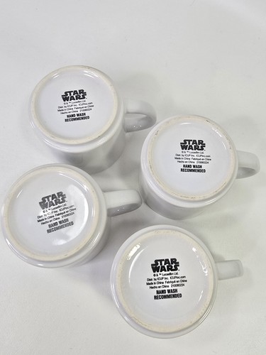Star Wars Disney The Mandalorian Collectible Coffee Mugs (Set Of 4) NO STAND - Picture 6 of 7