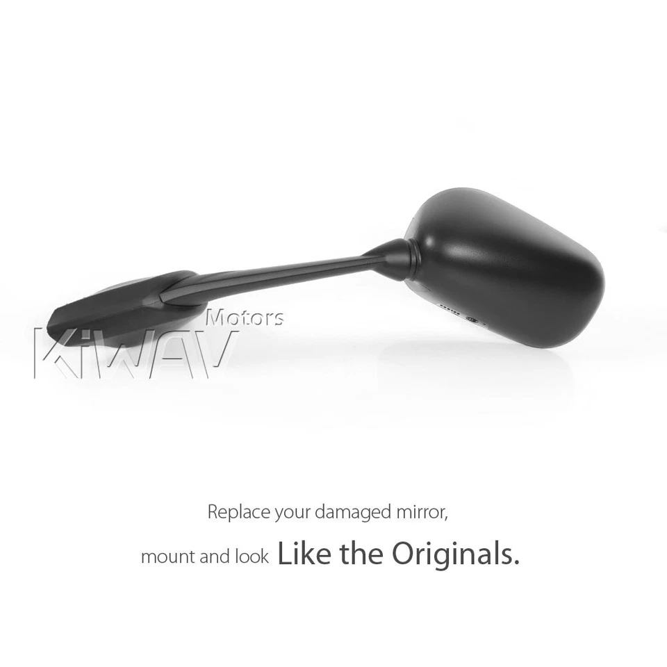 VAWiK replace Pair Black Mirrors FY357 E-Mark Chrome Convex For Yamaha XJ6S 2010 — 第 3/4 张图片