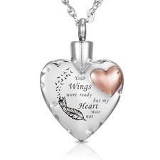 Heart Urn Necklace Ashes Cremation Jewelry for Women Men 1pcs keepsake necklace