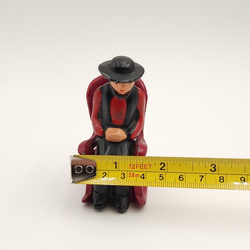 Vtg Cast Iron Amish Man Salt & Pepper Shaker Rocking Chair Red Black Kitchen - Picture 15 of 16