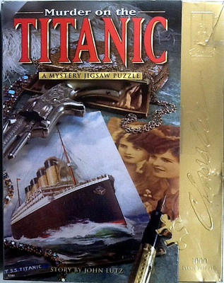 Murder On The Titanic John Lutz Mystery 1000 pc 23'' X 29'' Bepuzzled
