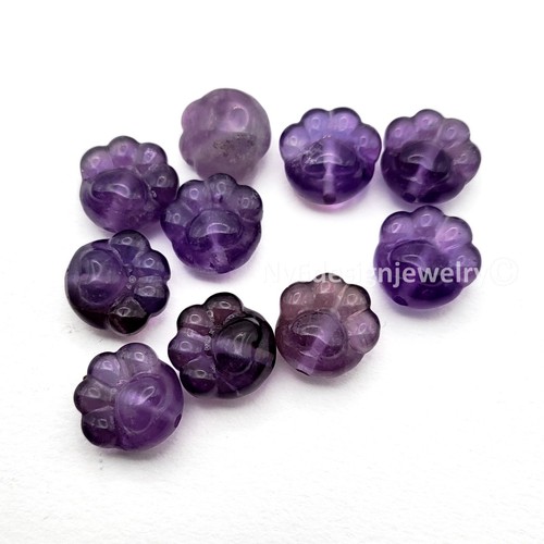 Purple Amethyst Cat/Dog Crystal Paw Print Bead 15mm–1pc Side or Straight Hole - Picture 4 of 10