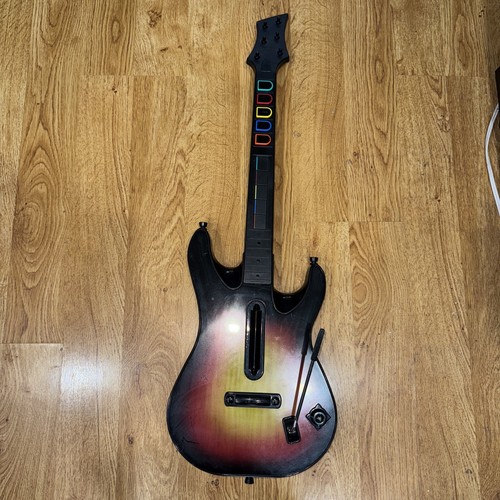 Red Octane Guitar Hero Controller PS3 Sunburst  No Dongle For repair/untested