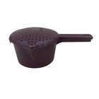 Pampered Chef 1 qt 4 cup Microwave Cooker Steamer Plum Brown #2776