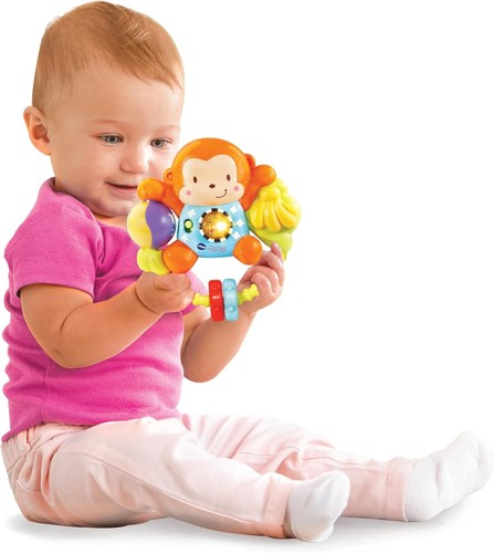 VTech Zoe Sonaglino Interattivo, Sonaglio Neonato con Attivazione a Pulsante Lum - Bild 3 von 5