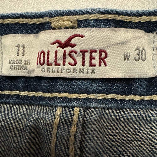 Hollister Denim Cut-Off Jean Shorts Distressed Women’s Juniors Size 11 Waist 30 - Picture 4 of 7