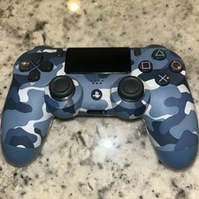 Sony PlayStation 4 Blue Camo Wireless Controller Model CUH-ZCT2U