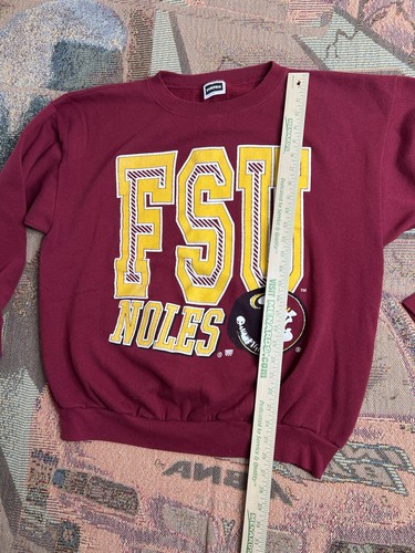 Vintage FSU Florida State University Seminoles Crewneck Tultex Sweater Size XL - Picture 8 of 9
