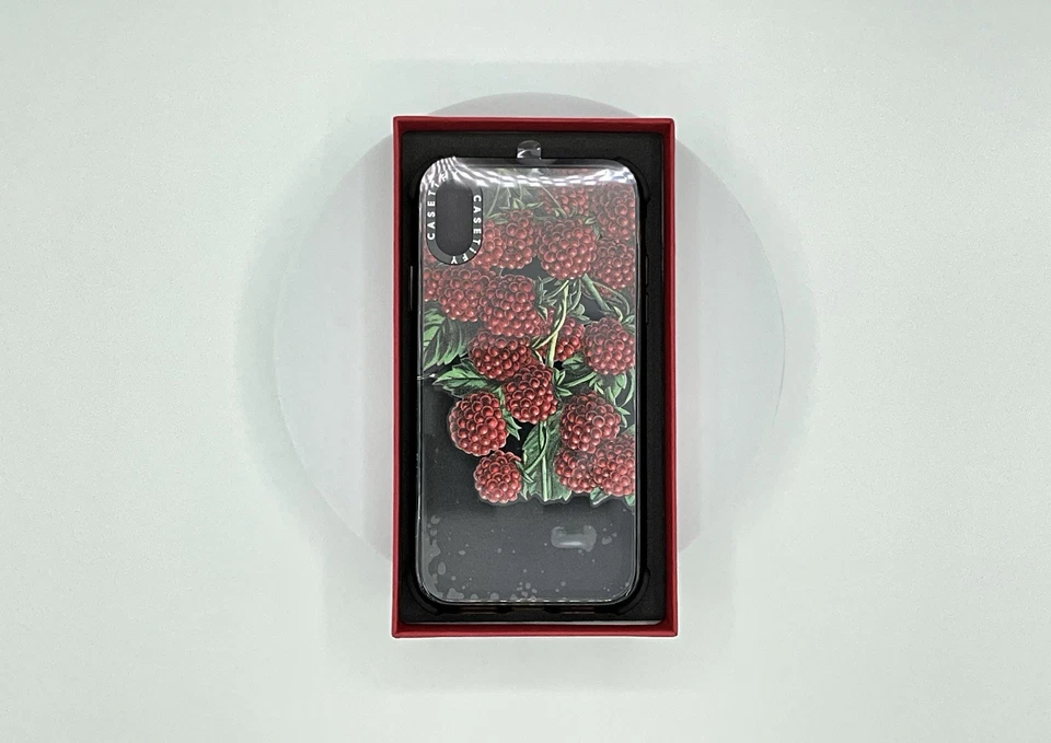 IPHONE XR Phone Case CASETIFY Ultra Impact NEW UNUSED Raspberries Moody Floral - Image 4 of 4