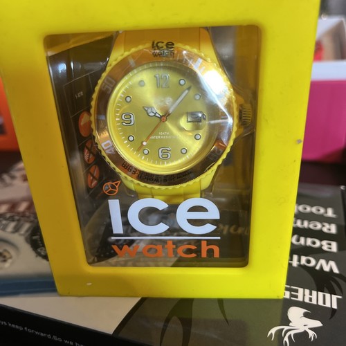 Uhr ICE Herrenuhr gelb mit extra Batterie🔥🔥🔥