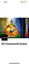 1 X Cineworld Cinema Ticket Fri Sat Sun Valid QUICK DELIVERY ? Read Description