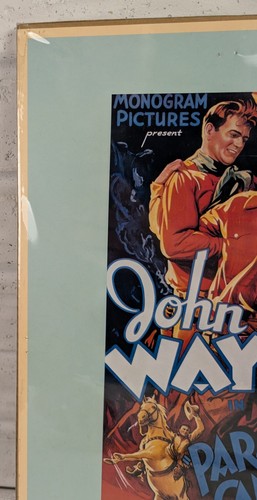 Vintage John Wayne Paradise Canyon 1935 Western Movie Poster Print 11x16 Repro - Picture 2 of 7