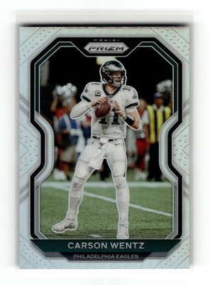 Carson Wentz 2020 Panini Prizm #169 Philadelphia Eagles Prizm Silver