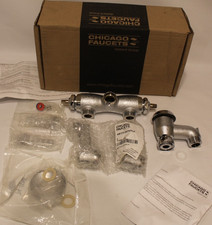 Chicago Faucets 305-VBRXKRCF - Service Sink Faucet, Wall-Mount - Rough Chrome