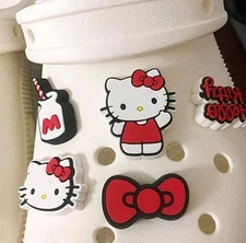 Hello Kitty Shoe Crocs Charms 12pcs Cartoon Sanrio Accessories Gift New Girl