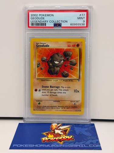 Geodude graded PSA 9 for sale on eBay