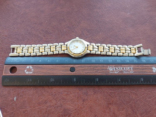 Ladies ESQ Esquire Movado Roman Numeral Dial Date Time Two-Tone Watch 100177A - Foto 8 di 13