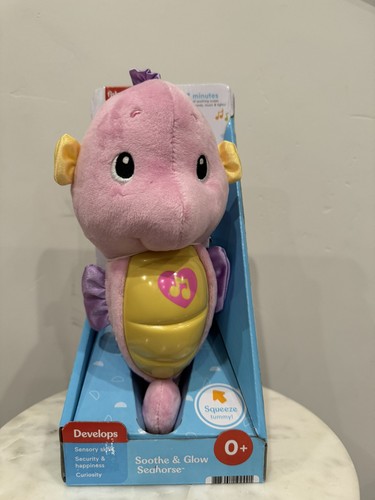 Fisher-Price Musical Baby Toy, Soothe & Glow Seahorse, Pink - Picture 1 of 3