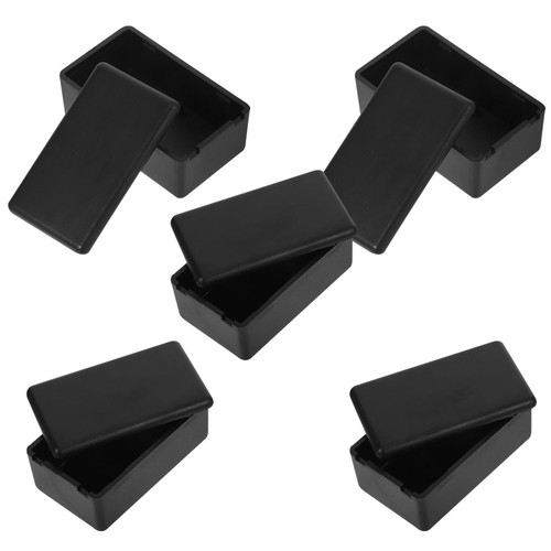 5 Pcs Black Plastic Junction Electric Project Case ABS Enclosure - Foto 11 di 12