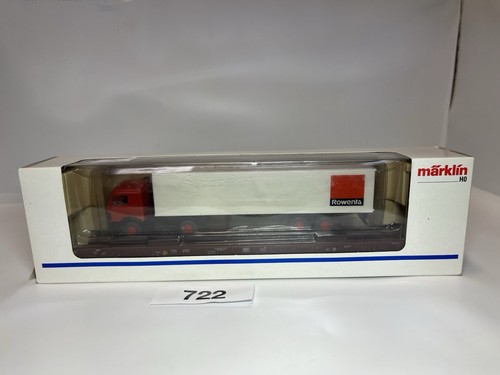 Märklin HO 4742 Niederflurwagen mit LKW Rowenta