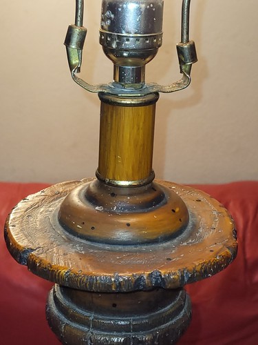 Uttermost 28" T Woodman Dark Wood Table Lamp - Picture 4 of 21