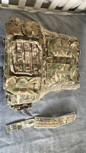 British Army Osprey Mk4 Mtp Plate Carrier With Pouches And soft Filler - Picture 2 of 5