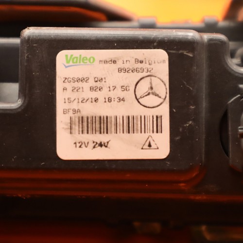 MERCEDES BENZ S550 FOG LIGHT LEFT RIGHT 2010 2011 2012 2013 LED A2218201756 OEM - Picture 11 of 12