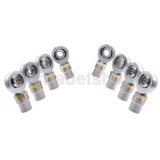 Heim Joint Set 24 Pc 1 14 4 Lh 4 Rh. 1 Bore 12 Thread Bungs And Jams