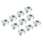 M6 Cage Écrous Carbone Acier pour Server Grille Cabinets, Bleu Blanc Paquet 30