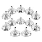  12pcs Small Flag Holder: Mini Table Flag Stand - Flagpole Base 1/4" Hole for