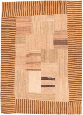 Kelim Patch Teppich 154x215 cm handgewebt Wolle Persien Unikat Neu