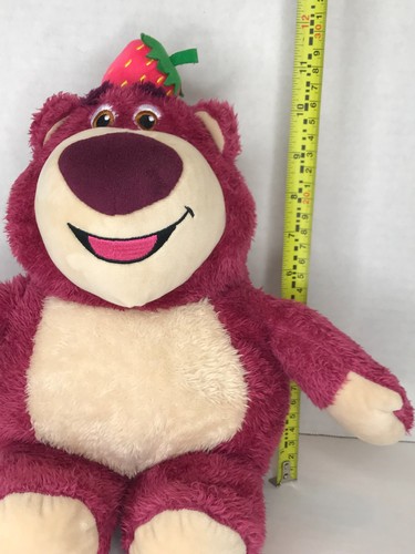 Peluche Disney Pixar Toy Story 3 Lotso ours rose Miniso 14 pouces fraise sur la tête - Photo 4/8