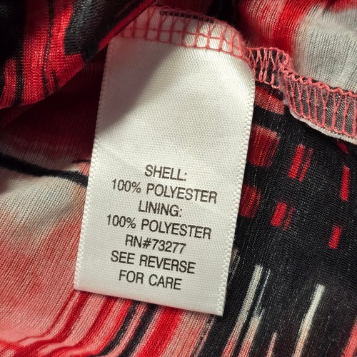 Dana Buchman Pink Rose Shirt Plaid 3/4 Sleeves V-Neck Layering Top Womens Size L - Picture 12 of 13