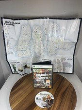 Grand Theft Auto IV GTA 4 (Microsoft Xbox 360, 2008) w/ Map