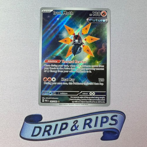 Iron Moth 187/182 Paradox Rift Illustration Rare Pokemon Sammelkarte Near Mint