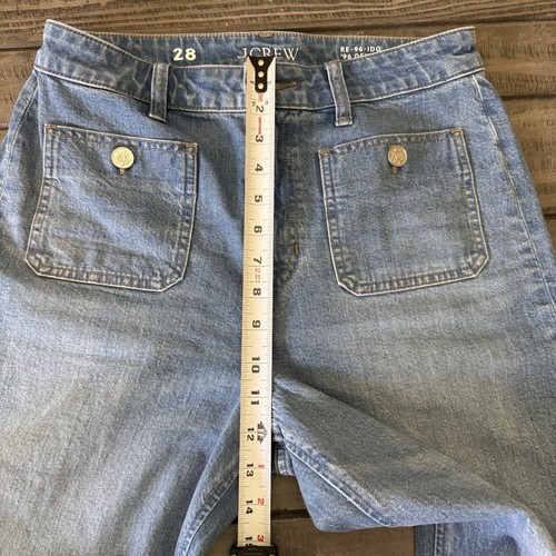 J Crew Damen Gr. 28 High Rise Wide Leg 96 Denim Matrosenhose Jeans •2024 - Bild 6 von 12