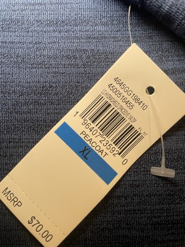 IZOD Sweatshirt Herren XL Navy 1/4 Zip Blau Performance Stretch Neu mit Etikett - Bild 5 von 8