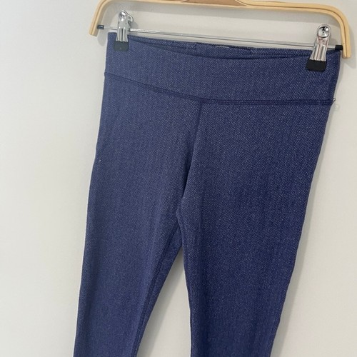 Ivivva Blue Herringbone Leggings Size 12 - Picture 3 of 4