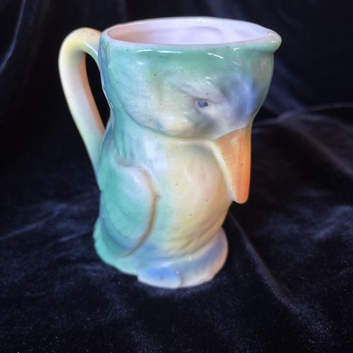 Vintage Czech Porcelain Parrot Bird Creamer Vase Czechoslovakia - Picture 4 of 12