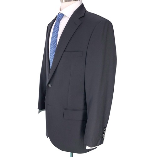 Hart Schaffner Marx HSM Blazer Sakko Herren 42R schwarz Wolle Stretch Metallknöpfe - Bild 6 von 19